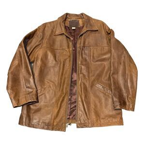The Australian Outback Collection Brown Leather Jacket